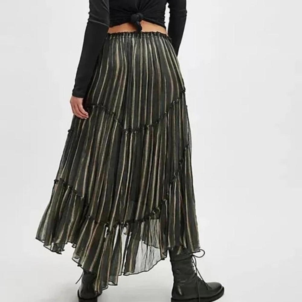 Free People Women's One Ember Printed Midi Skirt Size XL Fairy $128 - Picture 2 of 7